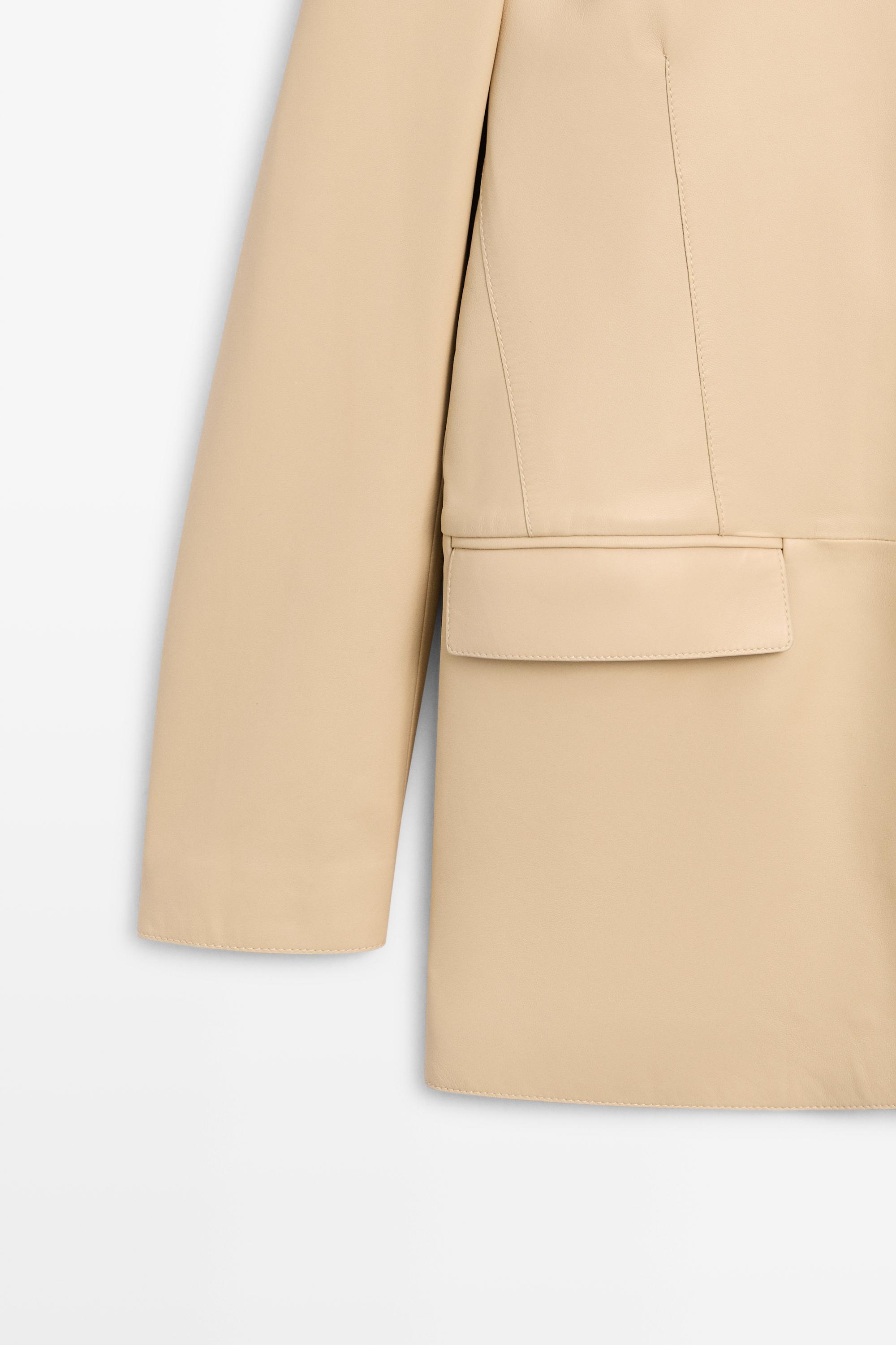 Blazer en cuir nappa